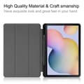 Miniatyrbild 5 av 6: Samsung Galaxy Tab S7 / Tab S8 Fodral Tri-Fold Pennhållare Röd