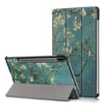 Miniatyrbild 1 av 5: Galaxy Tab S7 FE/S7 Plus/S8 Plus Tri-Fold Läder Fodral Peach Blossom