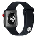 Miniatyrbild 1 av 3: Silikon Armband Apple Watch 42/44/45 mm Mörk Blå