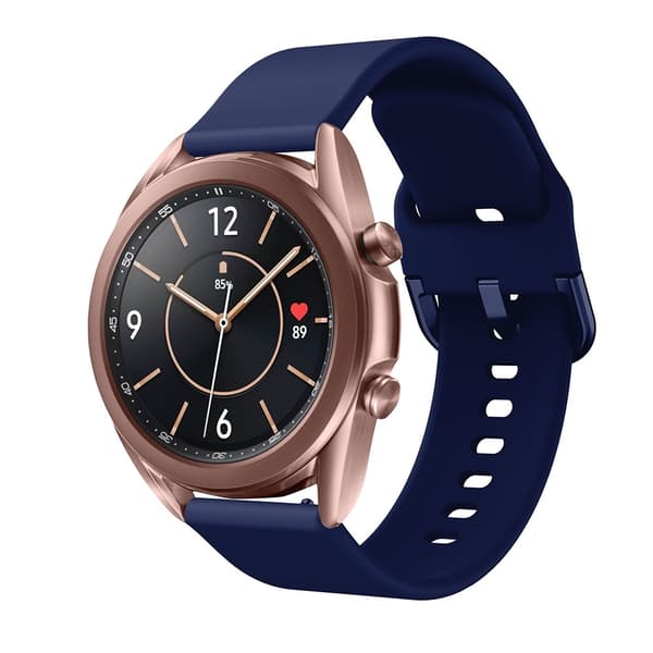 Silikon Armband För Smartwatch (20mm) - Mörk Blå
