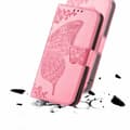 Miniatyrbild 6 av 6: Sony Xperia 1 III - Butterfly Läder Fodral - Rosa