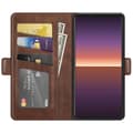 Miniatyrbild 4 av 6: Sony Xperia 1 III - Fodral Med Magnetisk Stängning - Brun