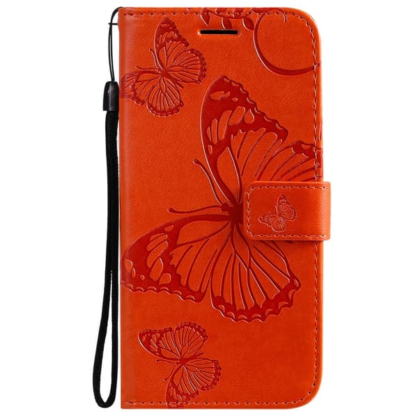 Sony Xperia 1 III - Butterfly Läder Fodral - Orange