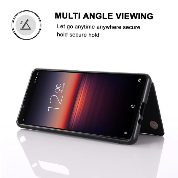 Sony Xperia 1 III - Skal Med Kortfack - Svart