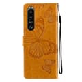 Miniatyrbild 3 av 6: Sony Xperia 1 III - Butterfly Läder Fodral - Gul