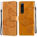 Miniatyrbild 1 av 6: Sony Xperia 1 III - Butterfly Läder Fodral - Gul