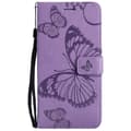 Miniatyrbild 4 av 6: Sony Xperia 1 III - Butterfly Läder Fodral - Lila