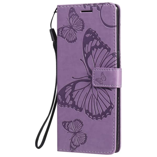 Sony Xperia 1 III - Butterfly Läder Fodral - Lila