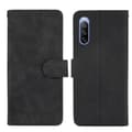 Miniatyrbild 1 av 5: Sony Xperia 10 III - Skin Touch Läder Fodral - Svart