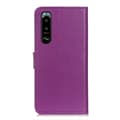 Miniatyrbild 3 av 6: Sony Xperia 5 III Fodral Litchi Textur Lila