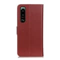 Miniatyrbild 3 av 6: Sony Xperia 5 III Fodral Litchi Textur Brun