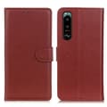 Miniatyrbild 1 av 6: Sony Xperia 5 III Fodral Litchi Textur Brun