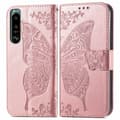 Miniatyrbild 1 av 6: Sony Xperia 5 III Fodral Tryckt Butterfly Roséguld