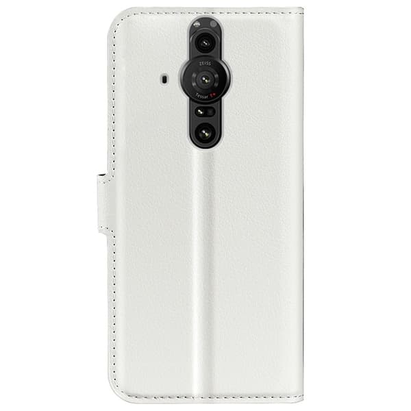 Sony Xperia Pro-I Fodral Litchi Textur Vit