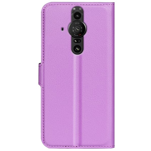Sony Xperia Pro-I Fodral Litchi Textur Lila