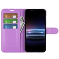 Miniatyrbild 4 av 6: Sony Xperia Pro-I Fodral Litchi Textur Lila
