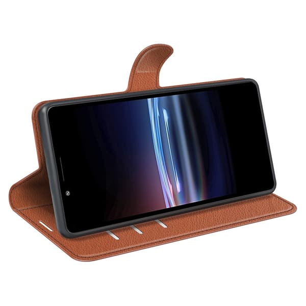 Sony Xperia Pro-I Fodral Litchi Textur Brun