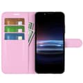 Miniatyrbild 4 av 6: Sony Xperia Pro-I Fodral Litchi Textur Ljus Rosa