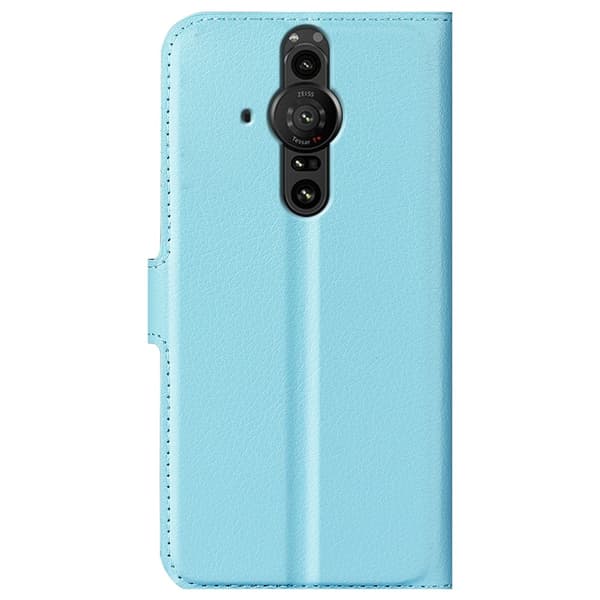 Sony Xperia Pro-I Fodral Litchi Textur Ljus Blå