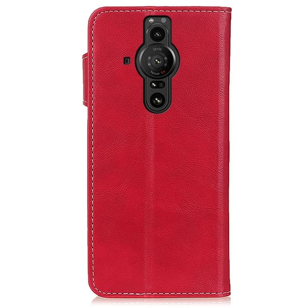 Sony Xperia Pro-I Fodral S-Line Läder Röd
