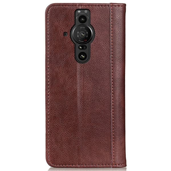 Sony Xperia Pro-I Fodral Flip Retro Läder Brun