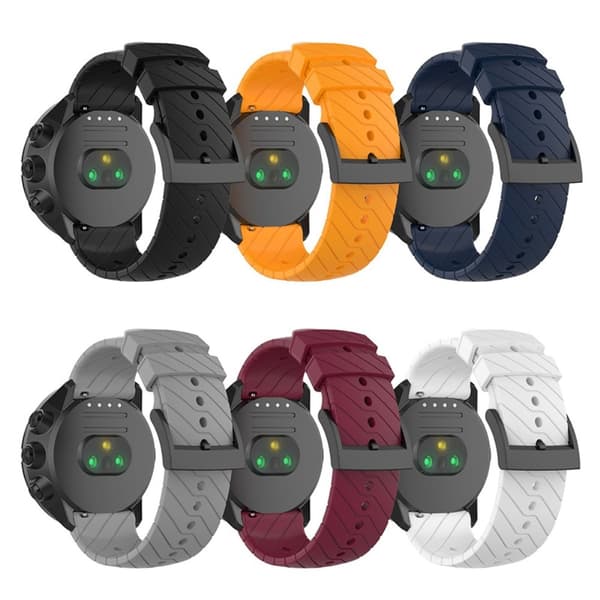 Suunto Silikon Armband Twill Textur (24mm) Vinröd