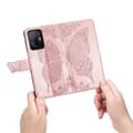 Miniatyrbild 6 av 6: Xiaomi 11T / 11T Pro Fodral Läder Butterfly Roséguld