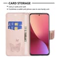 Miniatyrbild 4 av 6: Xiaomi 12 Fodral Tryck Butterfly Roséguld