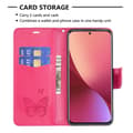 Miniatyrbild 4 av 6: Xiaomi 12 Fodral Tryck Butterfly Rosa