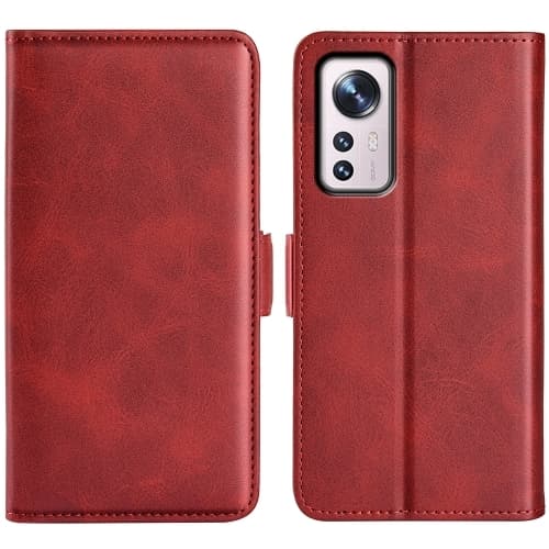 Xiaomi 12 Pro Fodral Magnetisk Stängning Röd