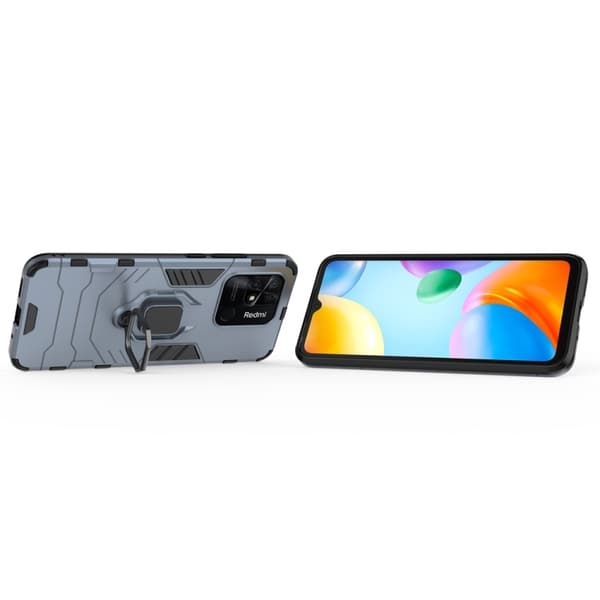 Xiaomi Redmi 10C Skal Hybrid Ring Navy Blue