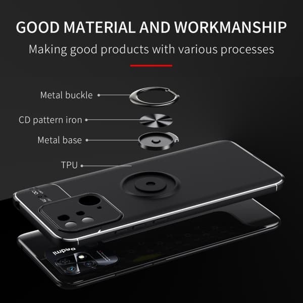 Xiaomi Redmi 10C Skal Ring Röd