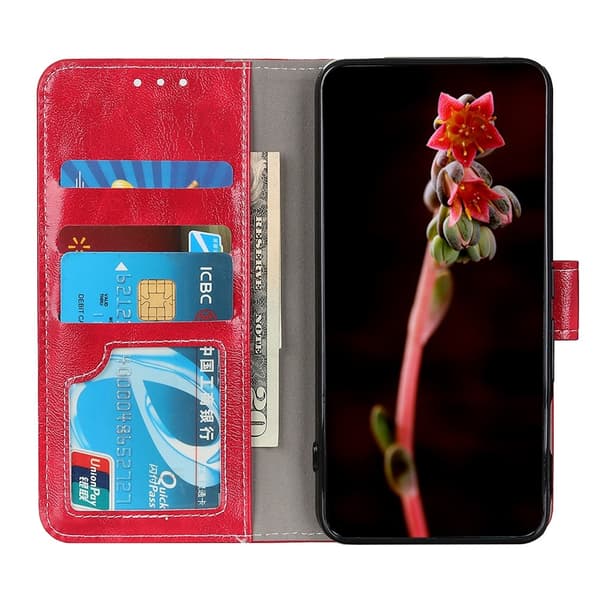 Xiaomi Redmi Note 11 4G Fodral Crazy Horse Röd