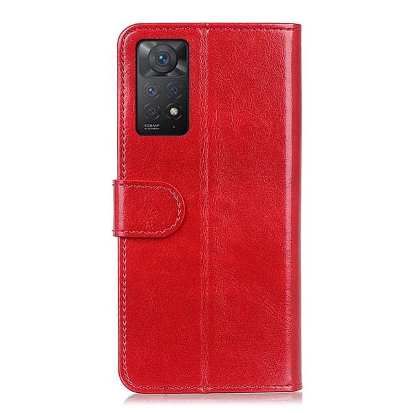 Xiaomi Redmi Note 11 Pro 5G Fodral Crazy Horse Röd