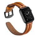 Miniatyrbild 3 av 5: Äkta Läder Armband Apple Watch 42/44/45/49 mm Brun