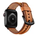 Miniatyrbild 5 av 5: Äkta Läder Armband Apple Watch 42/44/45/49 mm Brun