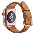 Miniatyrbild 4 av 6: Äkta Läder Armband Apple Watch 42/44/45 mm Brun