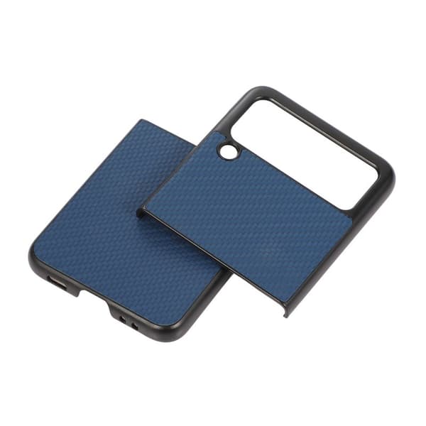 Kulfiber cover Samsung Galaxy Z Flip 4 - Blå