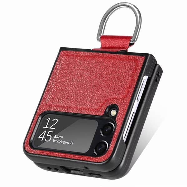 Ring kotelo Samsung Galaxy Z Flip 4 - Punainen