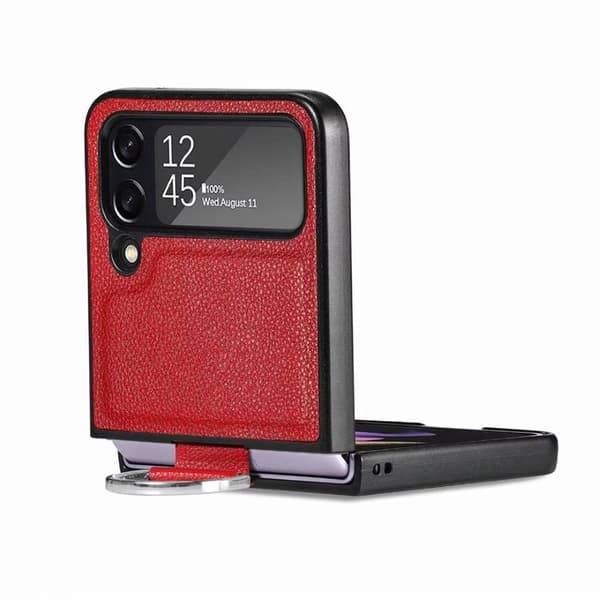 Ring kotelo Samsung Galaxy Z Flip 4 - Punainen
