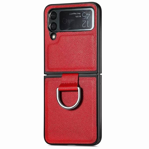 Ring kotelo Samsung Galaxy Z Flip 4 - Punainen