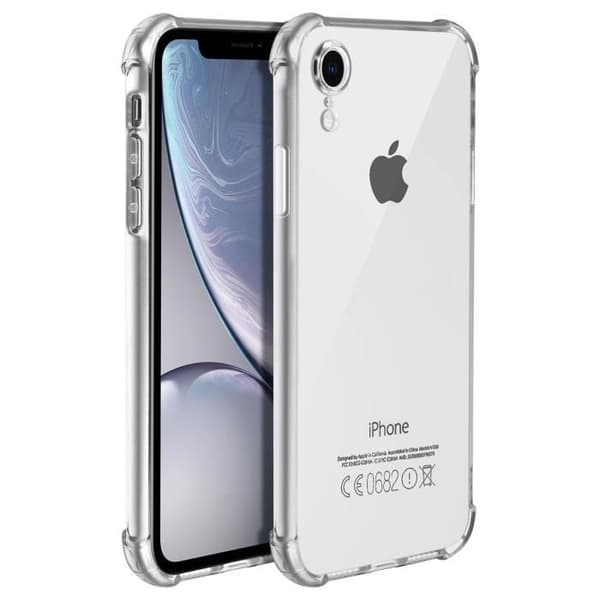 Skydd - Silikon - iPhone XR - Mjuk - Transparent - Förstärkta hörn
