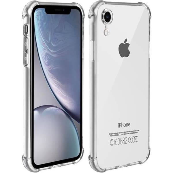 Skydd - Silikon - iPhone XR - Mjuk - Transparent - Förstärkta hörn