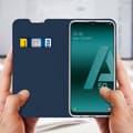 Miniatyrbild 3 av 4: Skal - DUX DUCIS - Samsung Galaxy A50 - Korthållarfodral - Stativfunktion - Nattblå