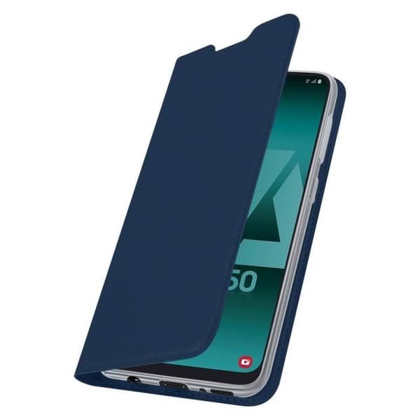 Skal - DUX DUCIS - Samsung Galaxy A50 - Korthållarfodral - Stativfunktion - Nattblå