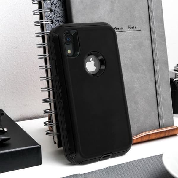 Fodral - Apple - iPhone XR - Hårt skydd - Stötdämpande - Flera lager - Svart