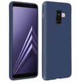 Miniatyrbild 2 av 4: Forcell Galaxy A8 Fodral Soft Touch Silikon Soft Gel Fodral - Nattblå Nattblå