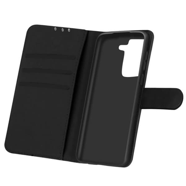 Fodral till Samsung Galaxy S21 - AVIZAR - Plånboksskydd - Videostöd - Svart