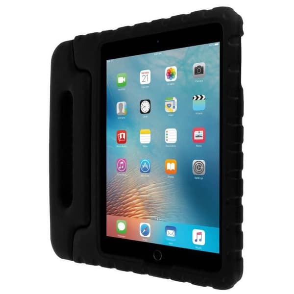 Fodral för iPad 9.7 Speciellt stötsäkert skydd för barn med grepphandtag Svart