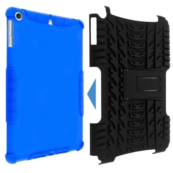 Coque iPad 9.7 - AVIZAR - Förstärkt stötmotstånd - Inbyggt stöd - Blå - Unisex